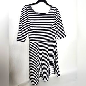 NWT Pixley navy and white striped dress